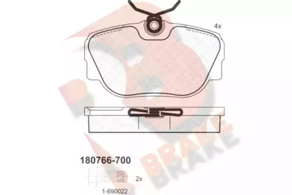 R BRAKE RB0766-700