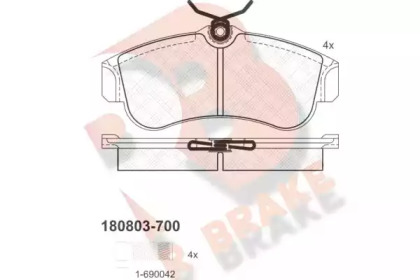 R BRAKE RB0803-700