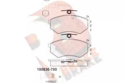 R BRAKE RB0836-700