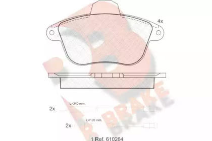 R BRAKE RB0857