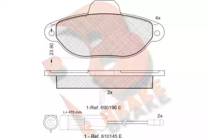 R BRAKE RB0953