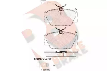 R BRAKE RB0972-700