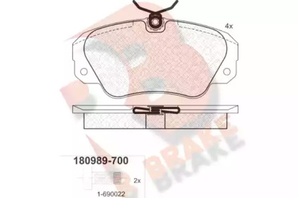 R BRAKE RB0989-700