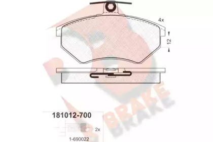 R BRAKE RB1012-700