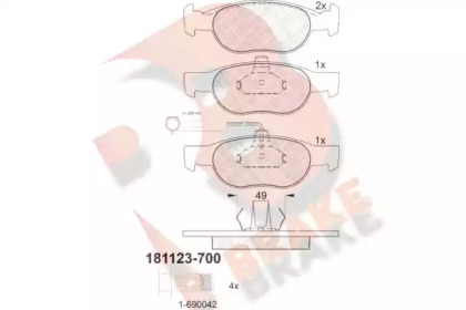 R BRAKE RB1123-700