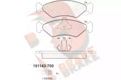 R BRAKE RB1143-700