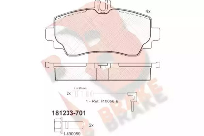 R BRAKE RB1233-701