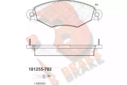 R BRAKE RB1255-702