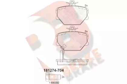 R BRAKE RB1274-704