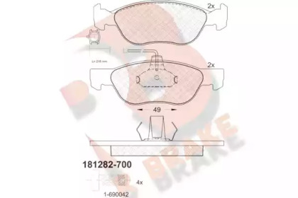 R BRAKE RB1282-700