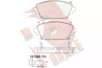 R BRAKE RB1286-701