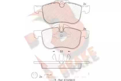 R BRAKE RB1335-203