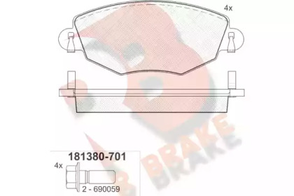 R BRAKE RB1380-701