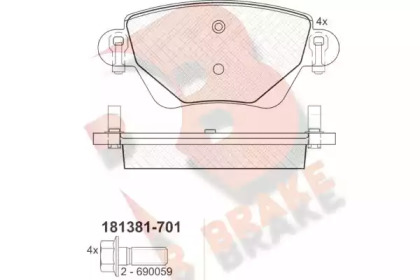 R BRAKE RB1381-701