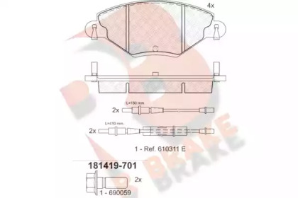 R BRAKE RB1419-701