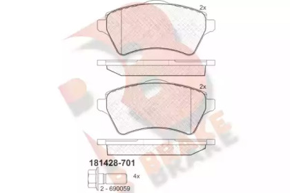 R BRAKE RB1428-701