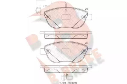 R BRAKE RB1440-203