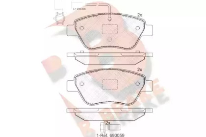 R BRAKE RB1444-203