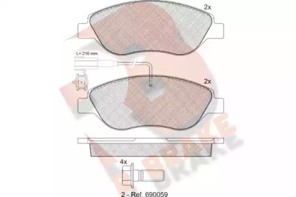 R BRAKE RB1445-203