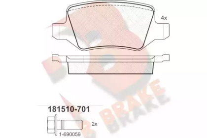 R BRAKE RB1510-701