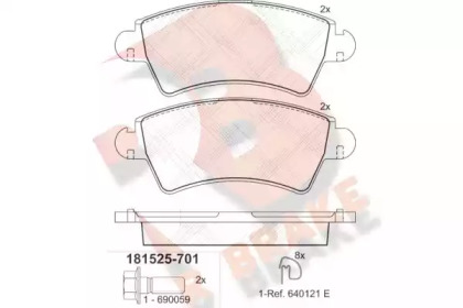 R BRAKE RB1525-701