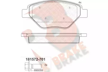 R BRAKE RB1572-701