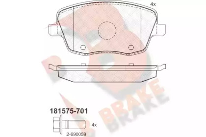R BRAKE RB1575-701