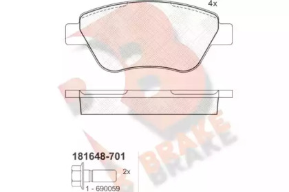 R BRAKE RB1648-701