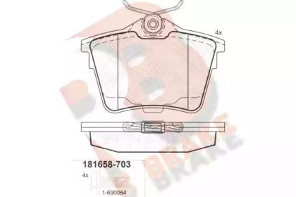 R BRAKE RB1658-703