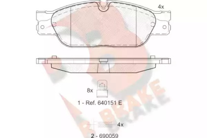 R BRAKE RB1672