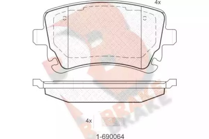 R BRAKE RB1674-204