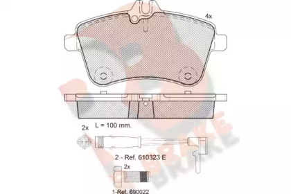 R BRAKE RB1677-700