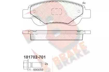 R BRAKE RB1702-701