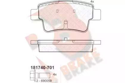 R BRAKE RB1740