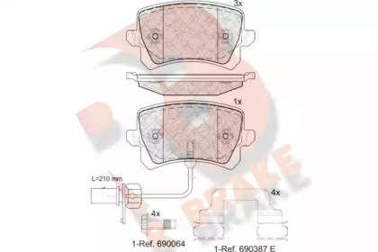 R BRAKE RB1857-203