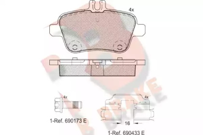 R BRAKE RB2039-067