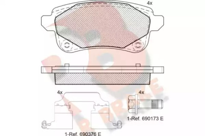 R BRAKE RB2222-208