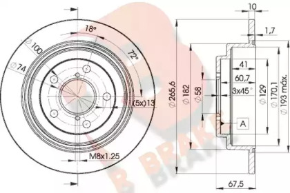 R BRAKE 78RBD20034