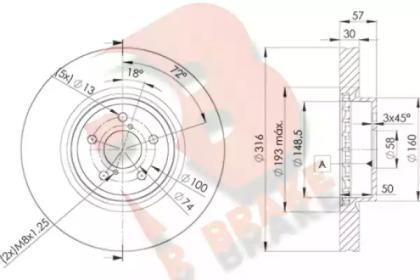 R BRAKE 78RBD20035