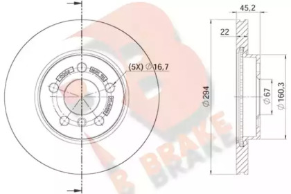 R BRAKE 78RBD20046