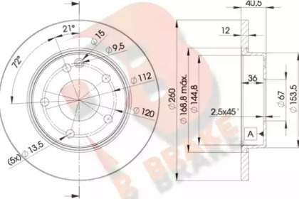 R BRAKE 78RBD20112