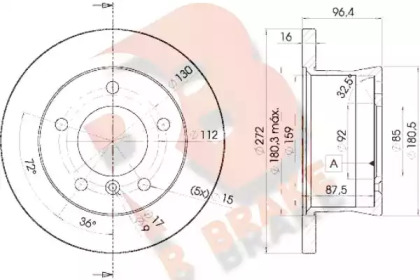 R BRAKE 78RBD10183