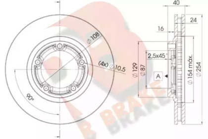 R BRAKE 78RBD20200