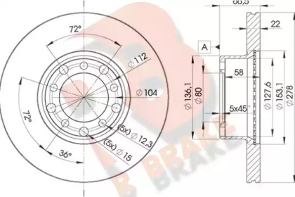 R BRAKE 78RBD20205