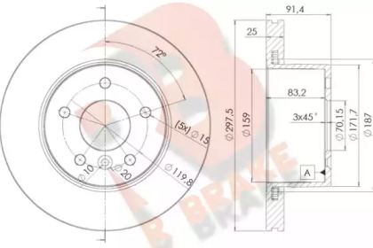 R BRAKE 78RBD10380