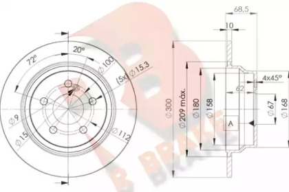 R BRAKE 78RBD20413