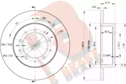 R BRAKE 78RBD20461