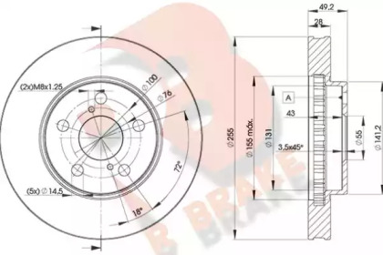 R BRAKE 78RBD20501