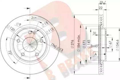 R BRAKE 78RBD20612