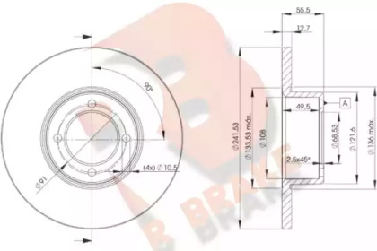 R BRAKE 78RBD20751